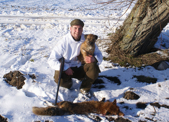 Christoffer Fido  med räven 2009